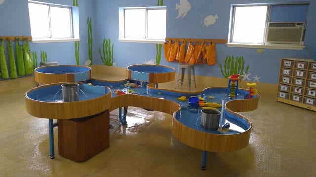 Water table in the First Impression Room