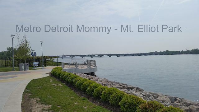 Beautiful View of the Detroit River at M. Elliot Park