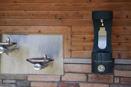 Drinking fountains at Rochester Municipal Park