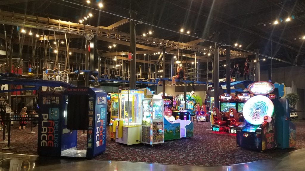 Rev'd Up Fun in Woodhaven is a 30,000 square foot indoor playground that features laser tag, climbing structure, bumper cars, interactive 3D theatre thrill ride, zip-line & agility ropes course, arcade games, and a cafe.