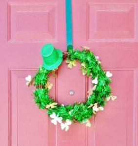 Check out how I used just 3 items to create this Dollar Tree St. Patrick's Day Wreath.
