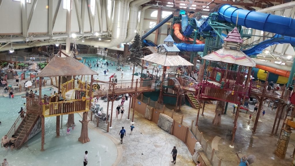 The waterpark at Great Wolf Lodge PA