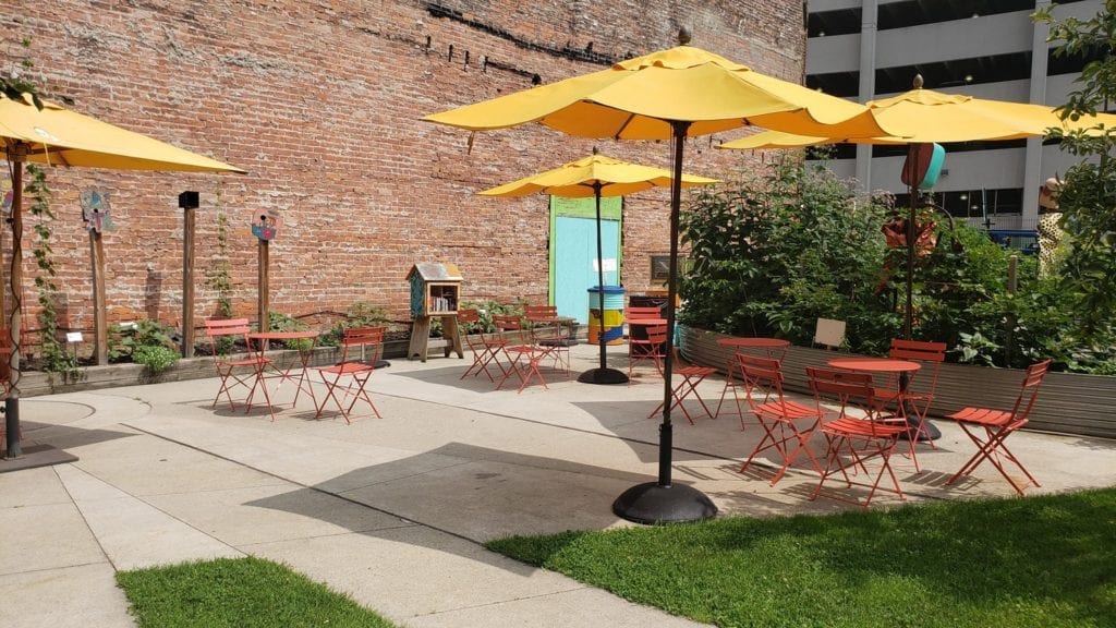 Lafayette Greens is the perfect picnic location in Detroit
