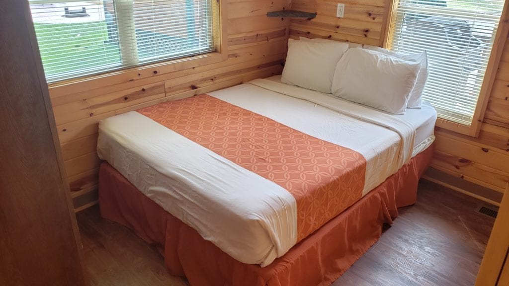 Master Bedroom Deluxe Cabin Port Huron KOA