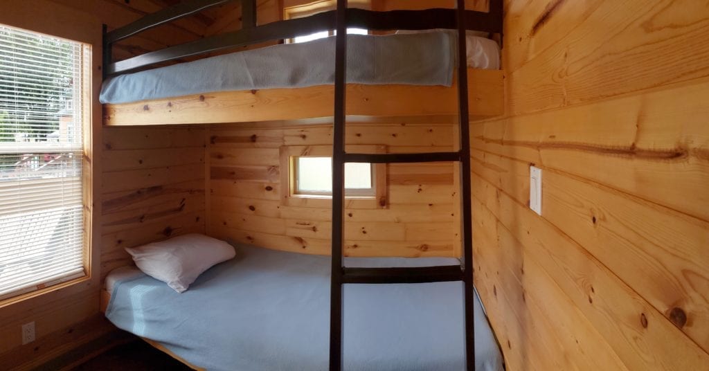 Bunk Beds in Deluxe Cabin Port Huron KOA