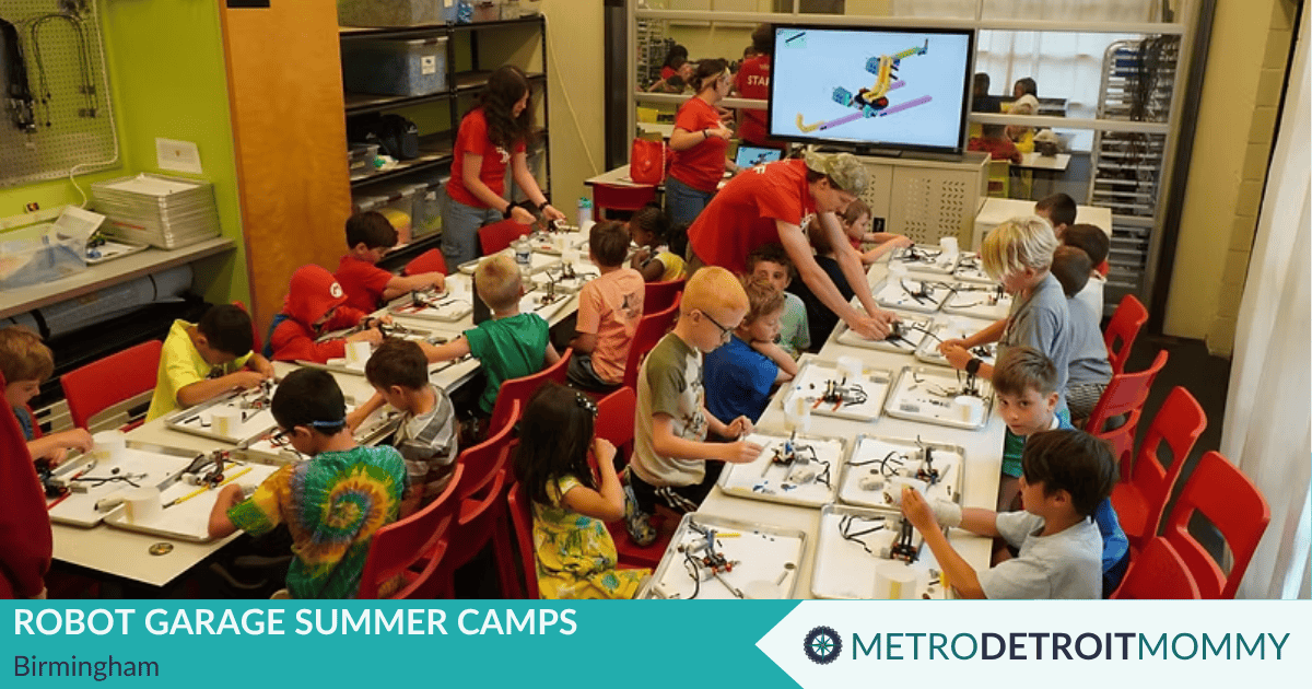 robot garage summer camps