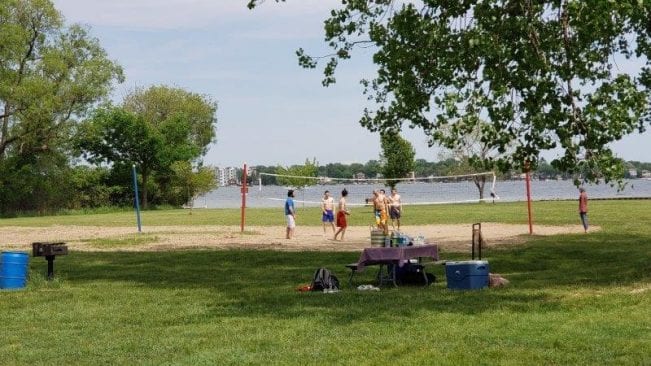 Sand Volleyball at Dodge #4 State Park