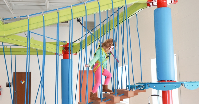 Munchkin Ropes Course at Troy Gymnastics