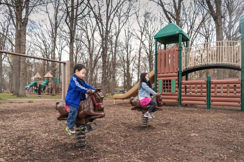 toddler playground at Starr-Jaycee Park in Royal Oak