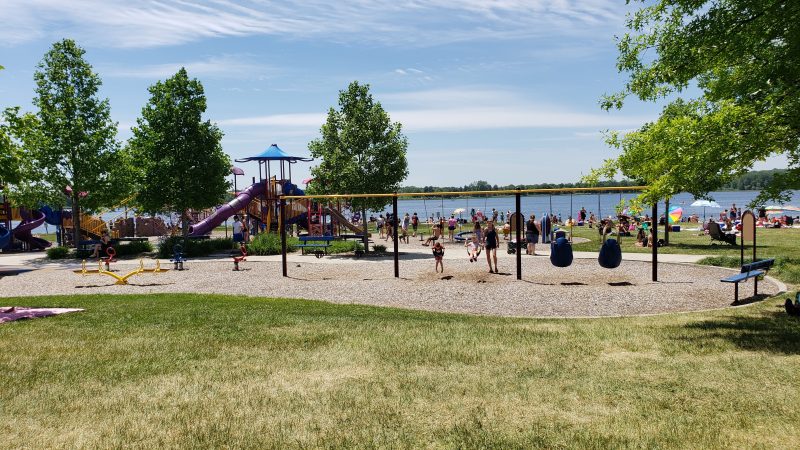 Stony Creek Metropark Michigan Eastwood Beach playground