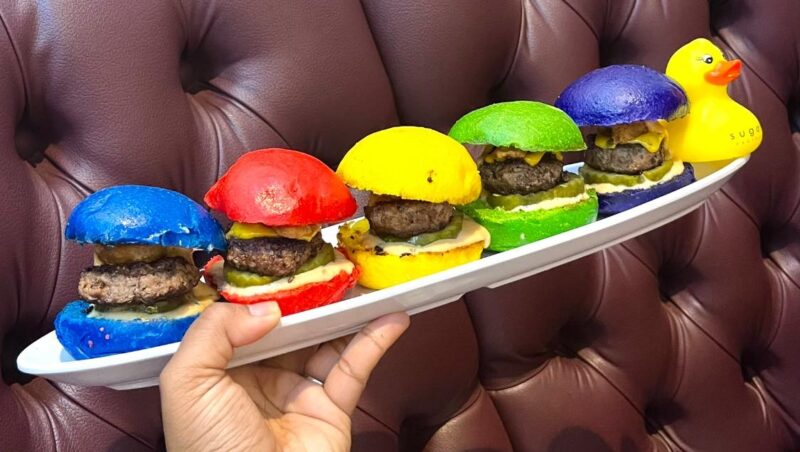 Mini Burgers from The Sugar Factory in Detroit