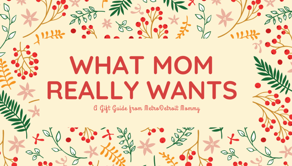 What Mom Really Wants for Christmas 19 Red Yellow Green Illustrated Christmas Ornaments Business Card