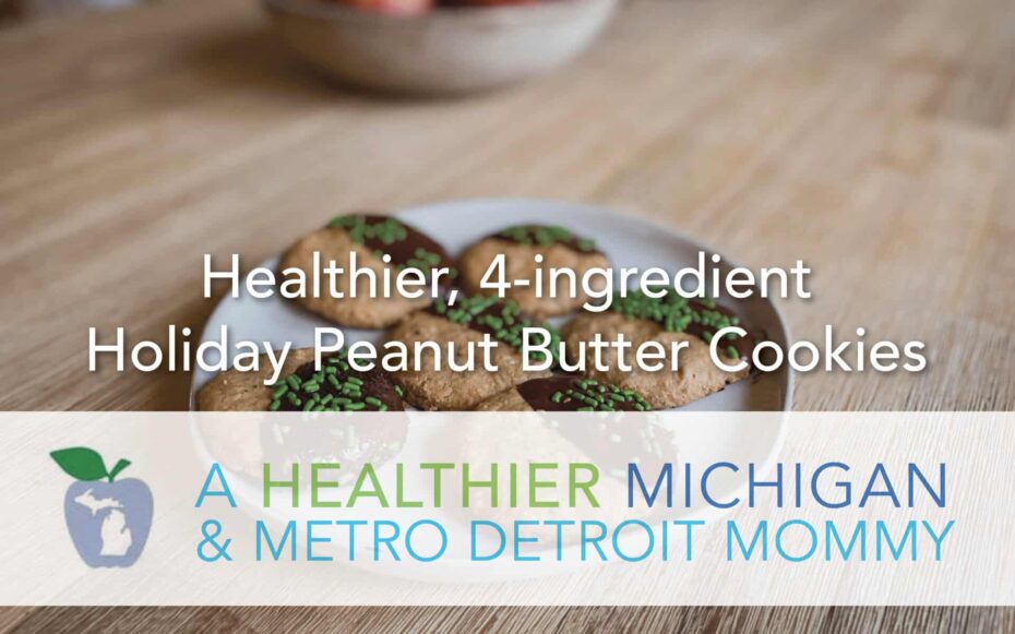 Healthier 4-ingredient Holiday Peanut Butter Cookies 3 MDM Cookies scaled