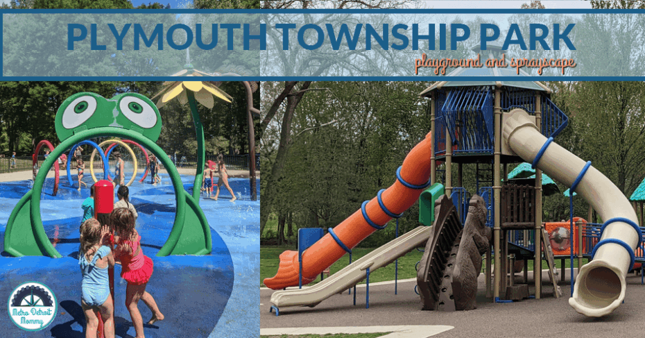 Visit Plymouth Township Park Splash Pad and Epic Playground Today 3 Plymouth Township Park hosts 80 acres of fun throughout the year. Guests can enjoy the Plymouth Township Splash Pad and Playground as well as the fishing pond and sports fields. They even offer sledding in the winter.