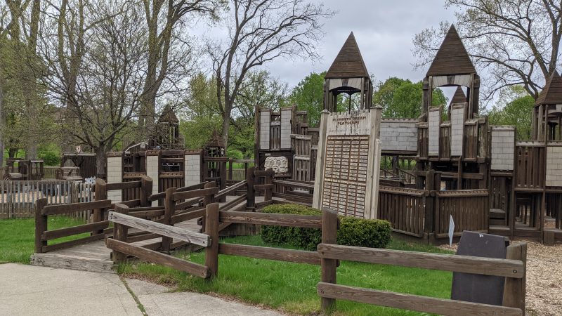 Wooden Playground at Plymouth Township Park