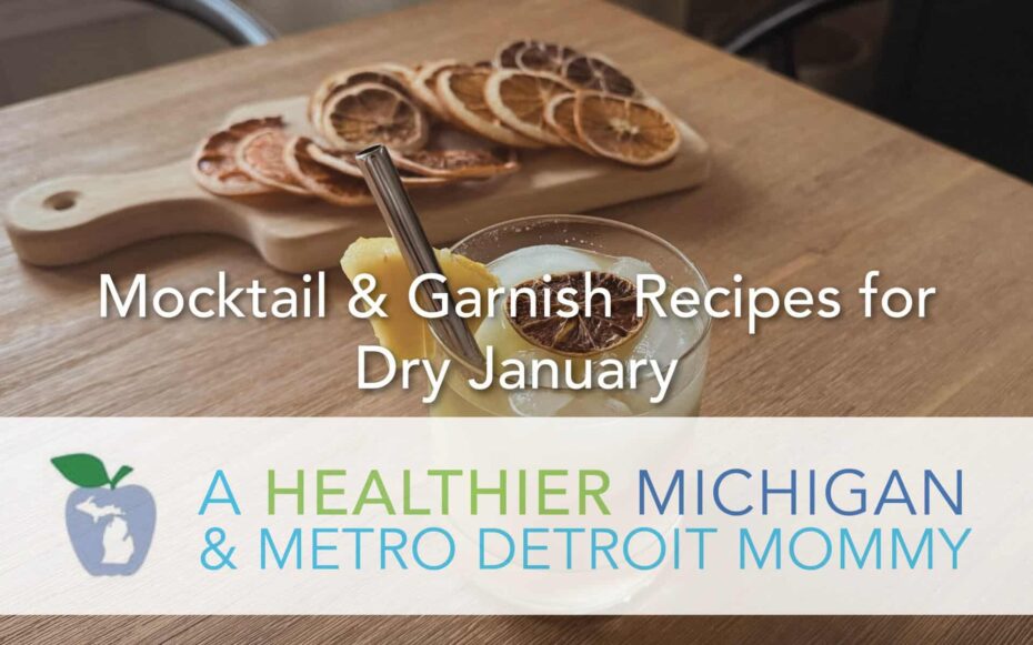 Mocktail & Garnish Recipes For Dry January 23 MDM Graphic scaled