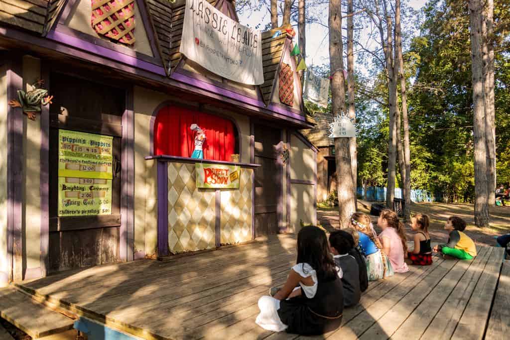 waiting for the puppet show