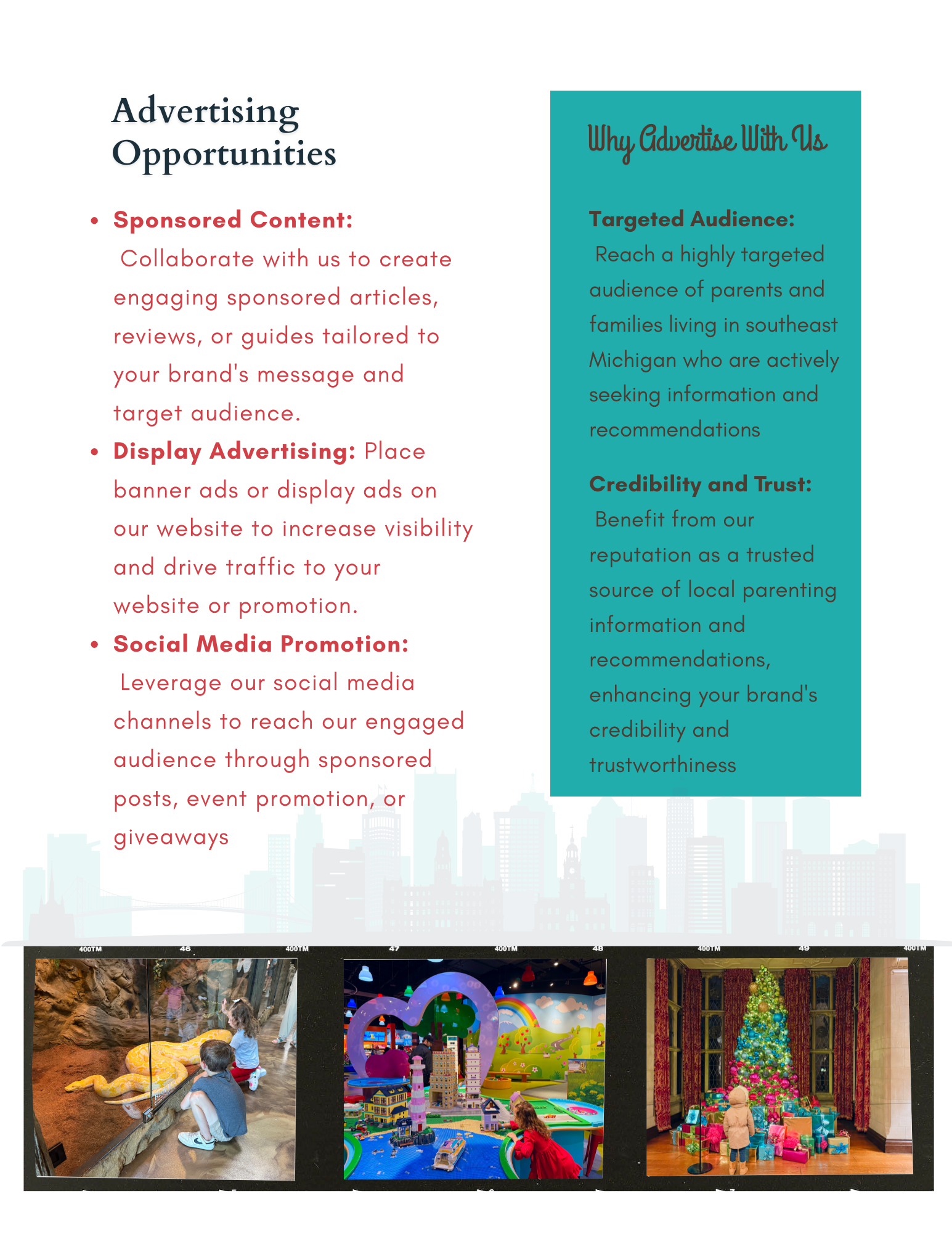 Our Marketing/Media Kit 2 2