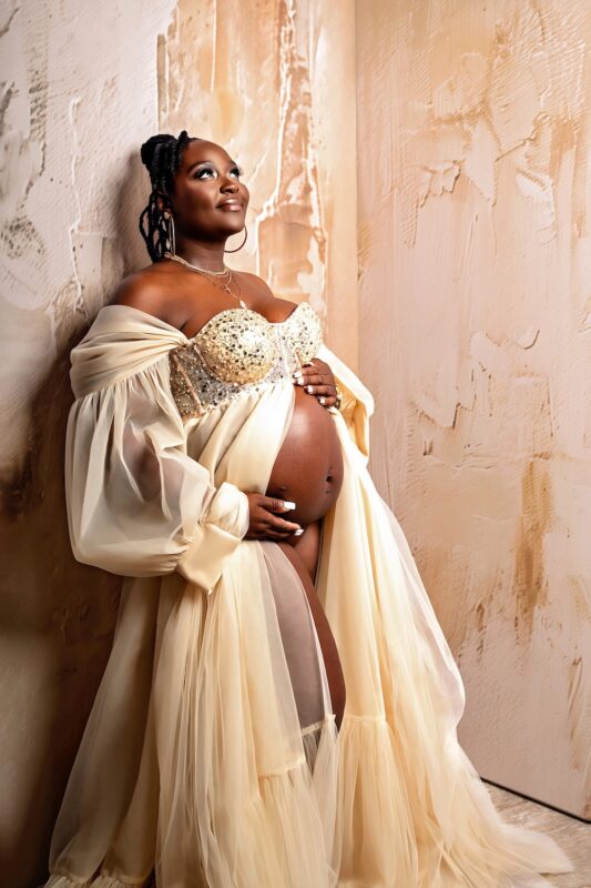 How to Choose a Maternity Photographer in Metro Detroit (Without Losing Your Mind) 3 Metro Detroit Maternity Photographer Studio Glamour Maternity Portrait