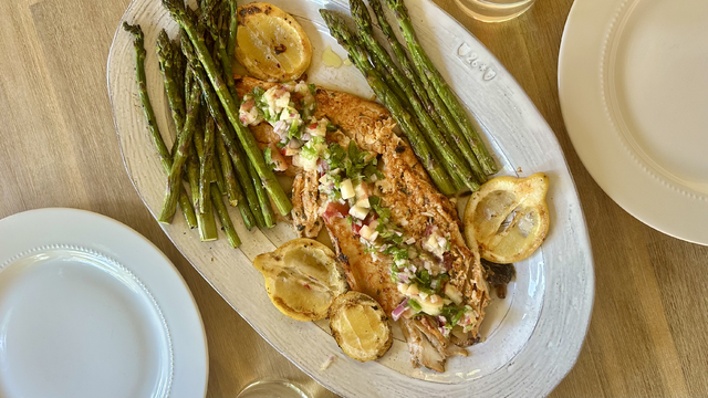Pure Michigan Eats - Fresh Recipes for the Season 2 GrilledFishandPeachSalsa