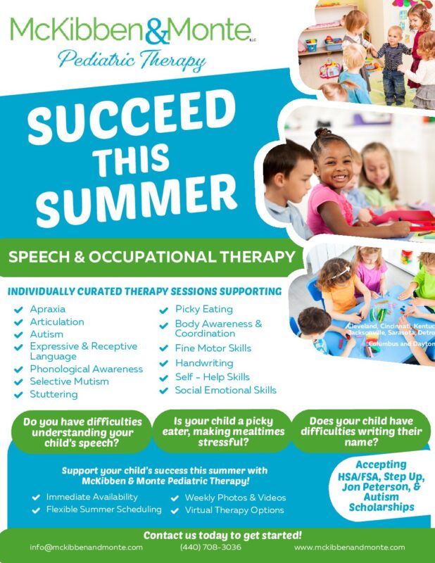 Speech and Occupational Therapy in Metro Detroit: How McKibben & Monte Supports Children and Families 5 Succeed this Summer 2026 pdf