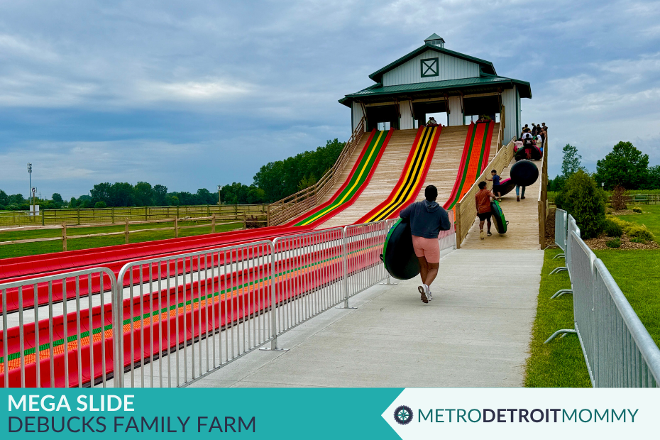 There's a New Mega Slide at DeBuck's Family Farm-And It's Included with Admission! 1 debucks mega slide