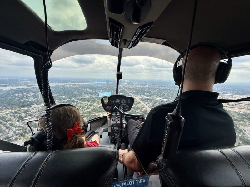 See Detroit From the Sky: Our Helicopter Ride with MYFLIGHT Detroit 2 audreymyflight